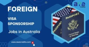 Foreign VISA Sponsorship Jobs in Australia