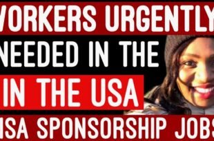 Visa Sponsorship Jobs in USA 2025