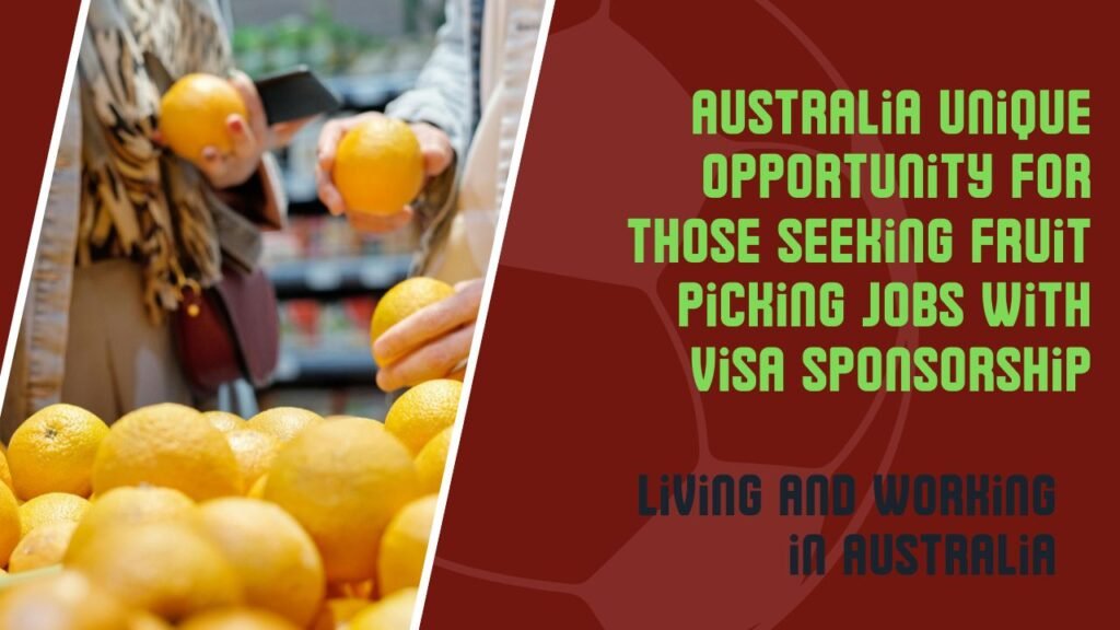 Australia Fruit Picking Jobs with VISA Sponsorship